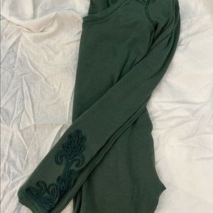Forest green free people thermal